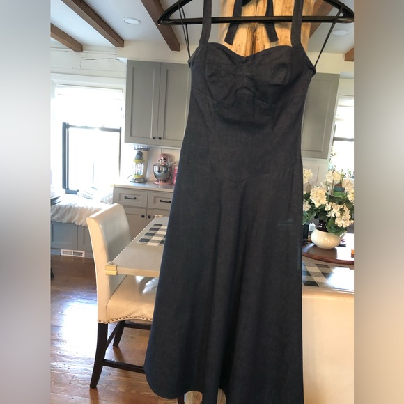 Retro “ Dirty Dancing” style soft denim dress - Picture 6 of 10